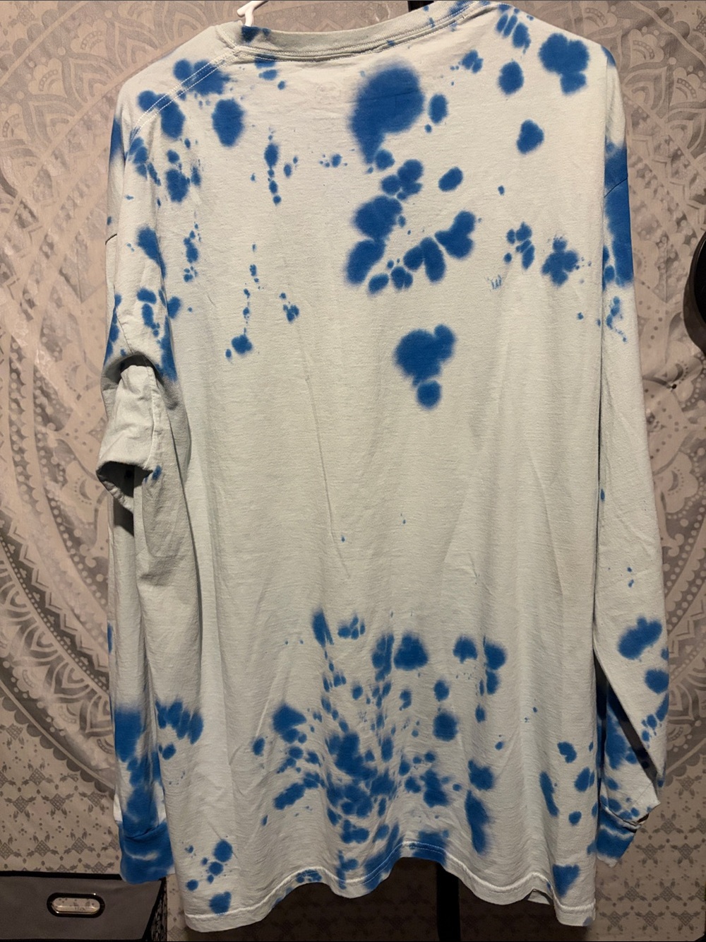 Civil Regime Skeleton Butterfly Tie Dye Long Sleeve Graphic T-Shirt L - Picture 2 of 6
